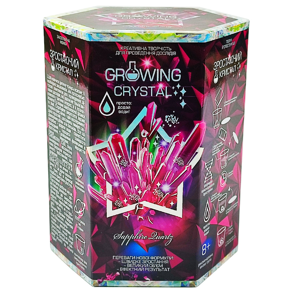Игровой набор для выращивания кристаллов GROWING CRYSTAL Сапфир (IE-175-E-125)
