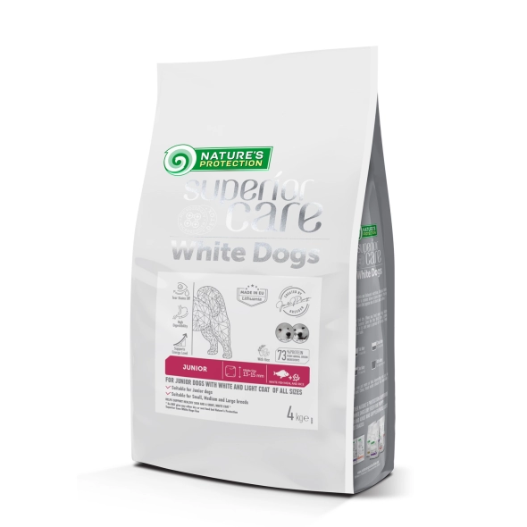 Корм сухой Nature's Protection Superior Care Dogs White Fis с белой рыбой для растущих собак всех размеров с белой шерстью (NPSC47594)