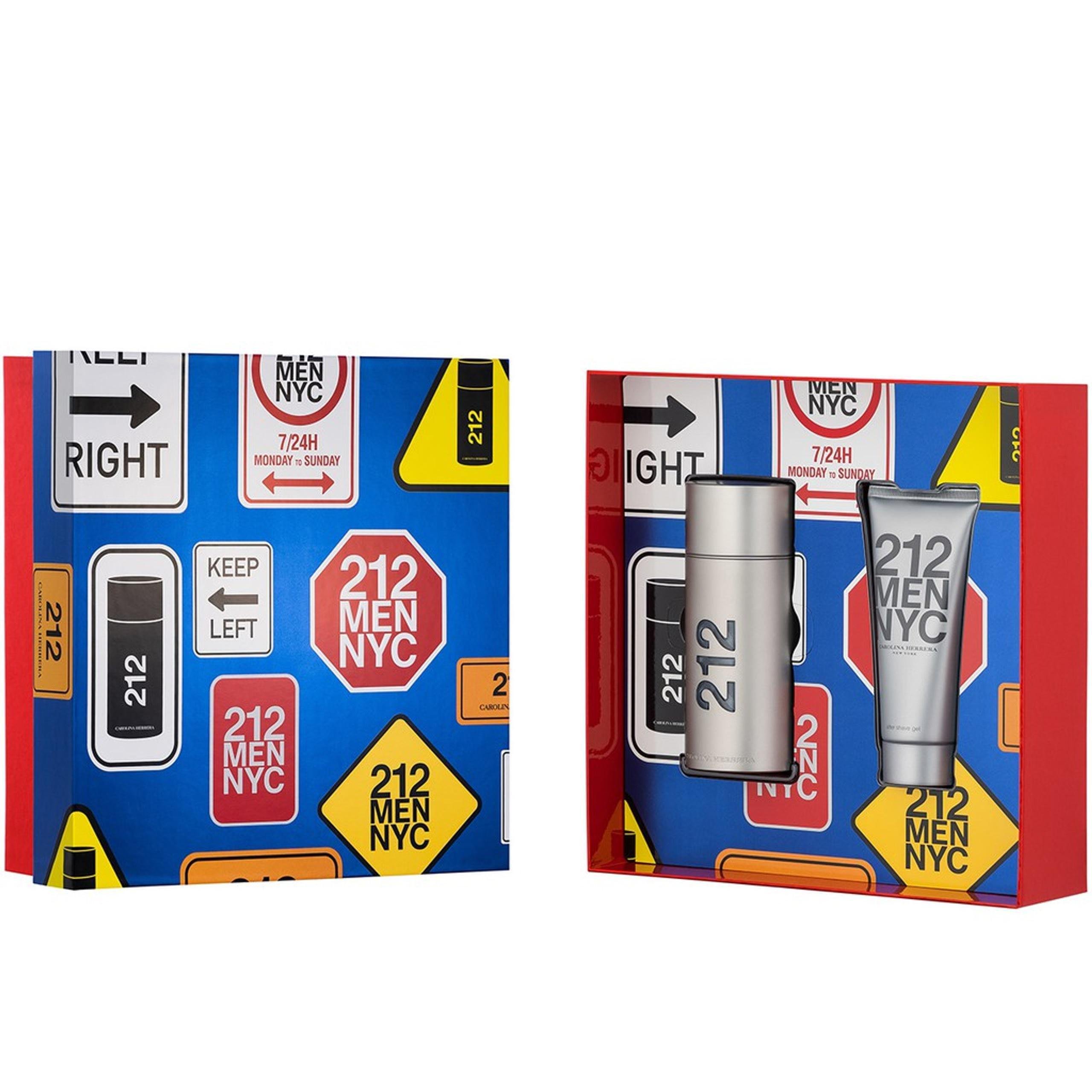 Подарунковий набір для чоловіків Carolina Herrera 212 Men edt 100 мл та a/sh 100 мл (382877)