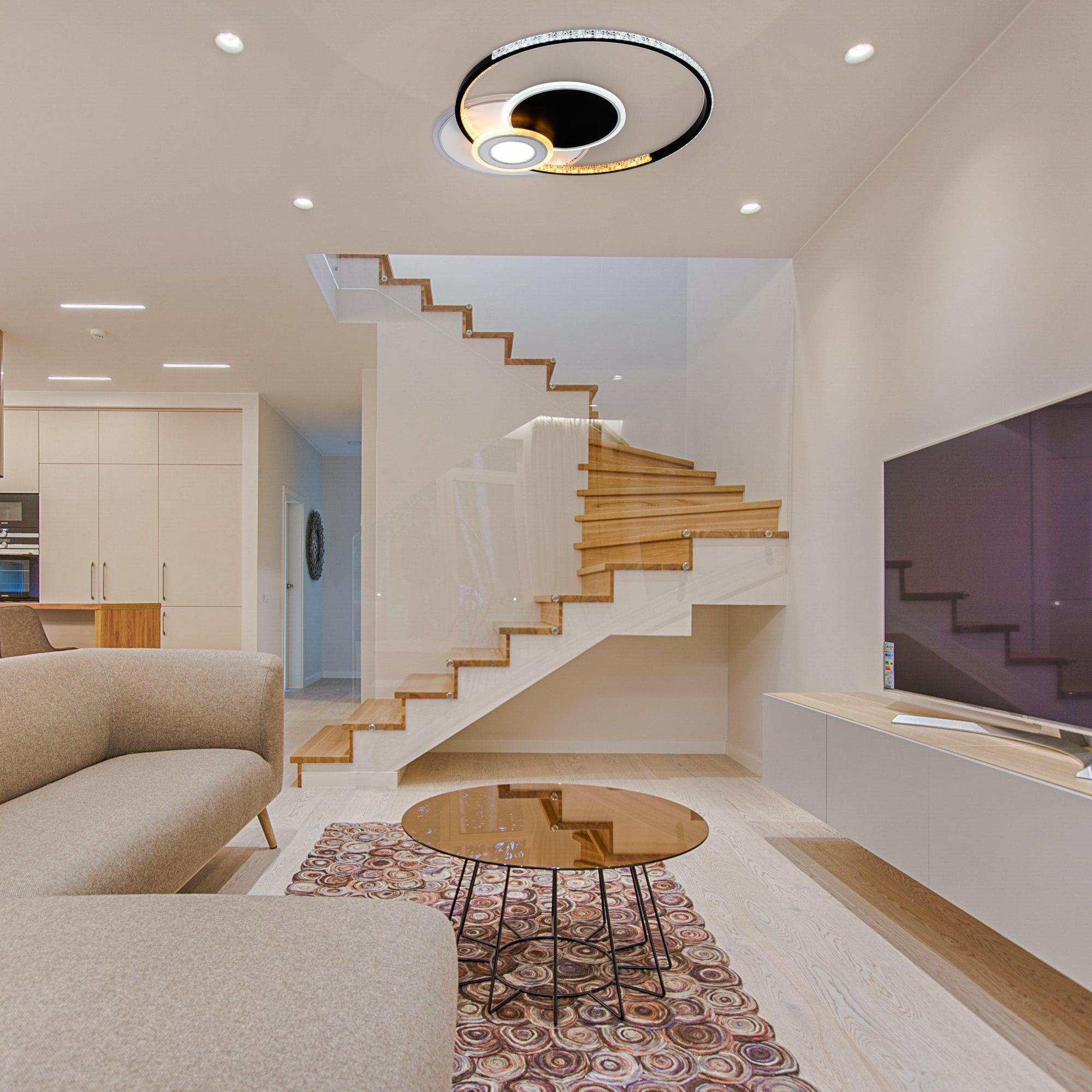 Люстра світлодіодна акрилова Sirius C7117/550 WH+BK RGB 96W/8W - фото 6 Люстра світлодіодна акрилова Sirius C7117/550 WH+BK RGB 96W/8W - фото 6