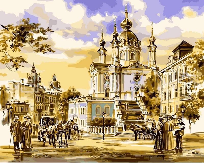 Картина по номерам Babylon "Андреевская церковь" 40х50 см (VP051new)
