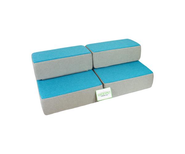 Сходи для собак Lucky Pet Еверест 36х40х60 см Бірюзовий (43824) - фото 6 Сходи для собак Lucky Pet Еверест 36х40х60 см Бірюзовий (43824) - фото 6