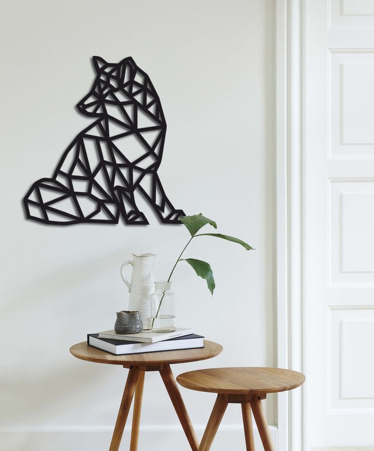 Декор настенный Лиса деревянный