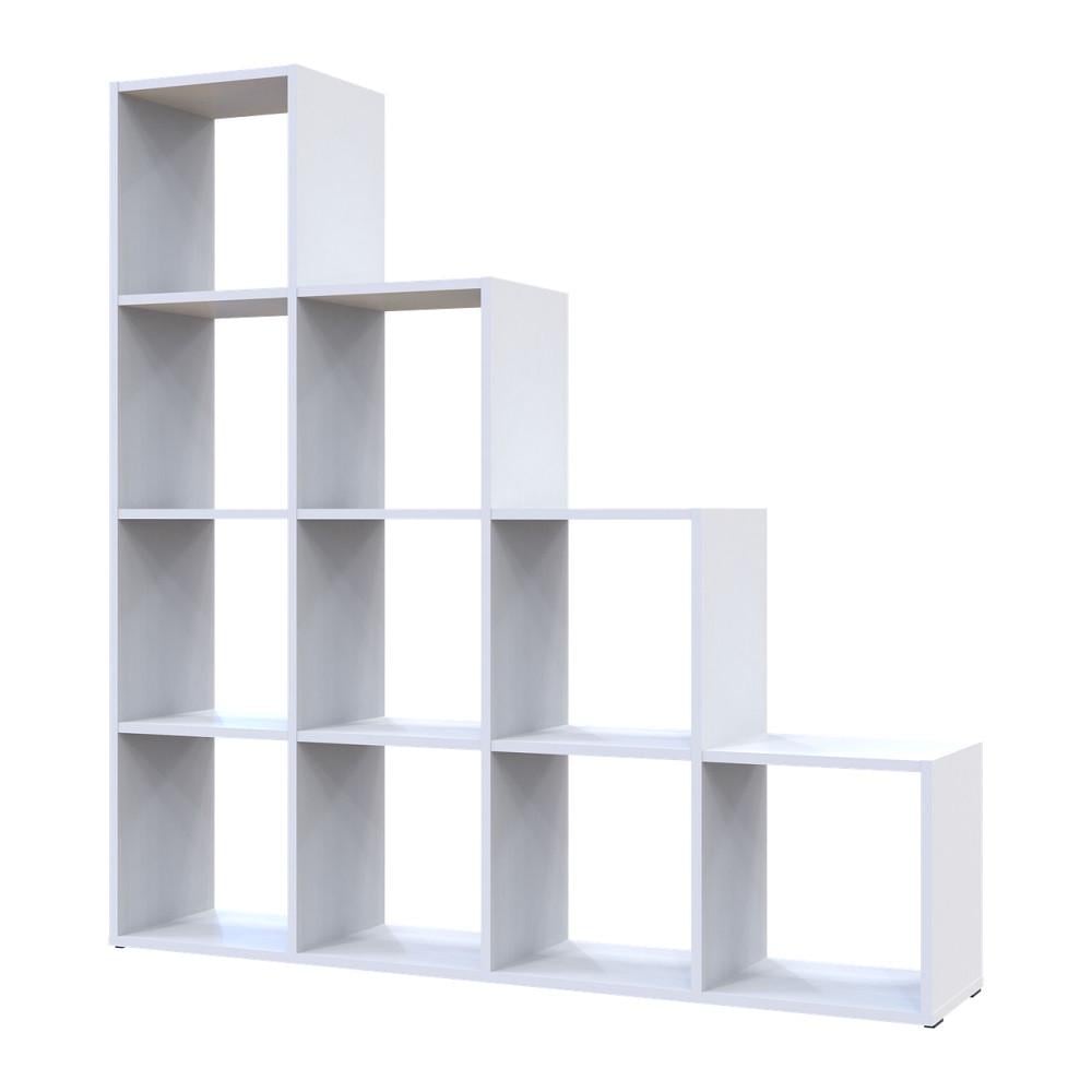 Стеллаж открытый Doros Степ DRS-011768 4х4 136,2х28,8х140,7 см Белый (41516166)