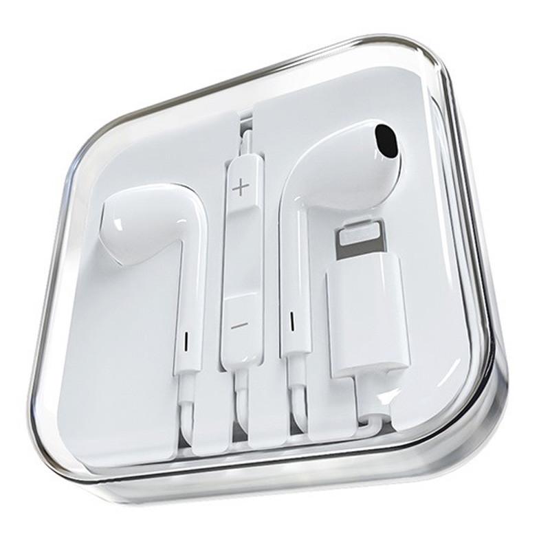 Навушники дротові стерео вкладиші Borofone BM32 Plus Lightning White (00000057192_1) - фото 5