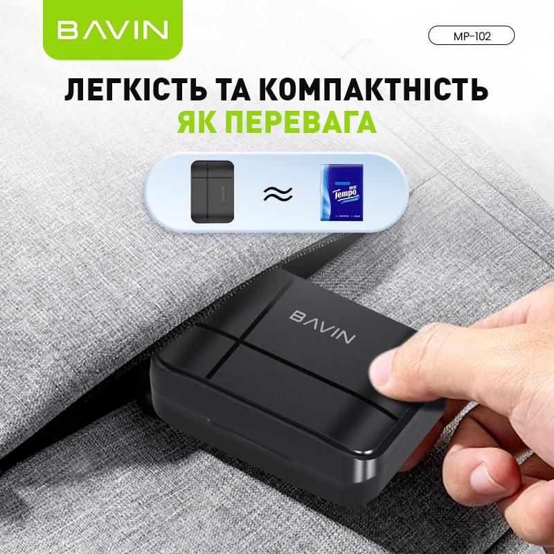 Мікрофон петличний бездротовий BAVIN MP-102 Type-C Black (MP-102 BK) - фото 9 Мікрофон петличний бездротовий BAVIN MP-102 Type-C Black (MP-102 BK) - фото 9