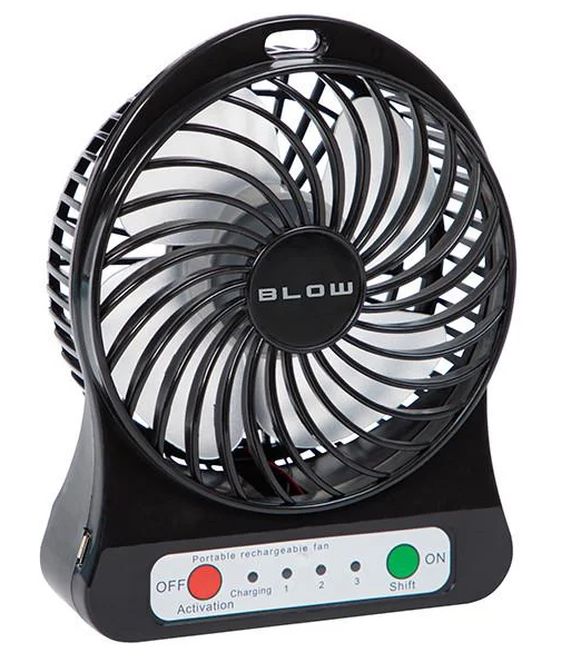 Вентилятор портативный BLOW 18650 44-501 настольный USB Черный (2352824968) Вентилятор портативный BLOW 18650 44-501 настольный USB Черный (2352824968)