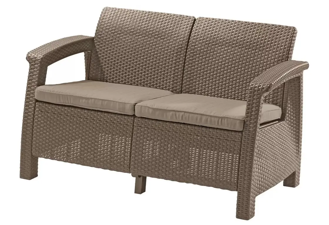 Диван садовий Keter Corfu II Love Seat Капучино (CNT00008412)