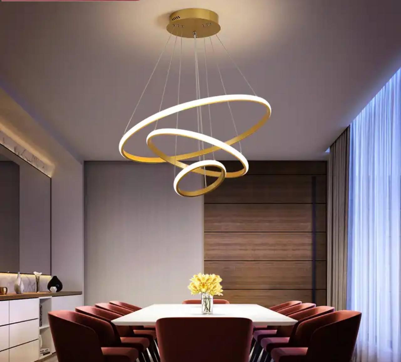 Люстра светодиодная Zilini ER011/60/40/20 110W Золотой (23916374) - фото 1 Люстра светодиодная Zilini ER011/60/40/20 110W Золотой (23916374) - фото 1