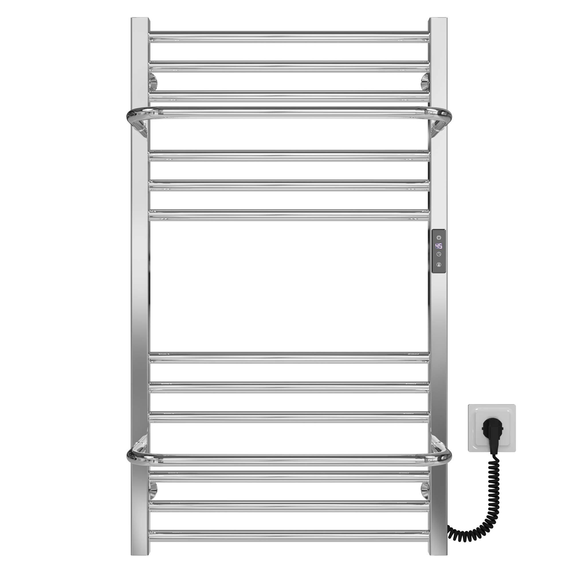 Полотенцесушитель электрический Deffi Sigma П14 JD04 правое подключение нержавеющая сталь 500х900 мм Хром (A.SI.90.50.14.E.C.R.2)