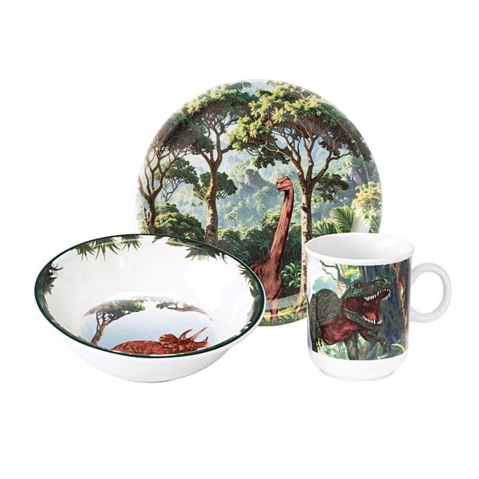 Набір дитячого посуду Seltmann Weiden Compact Dino 3 пр.