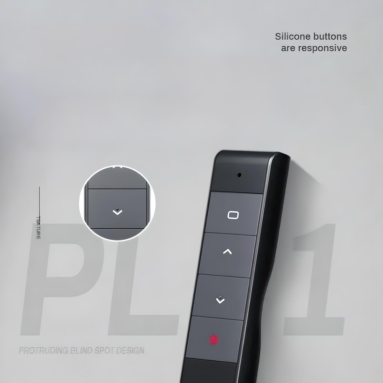 Пульт презентер INPHIC PL1 для презентацій з USB2.4G на акумуляторі з лазерною указкою Чорний (2311274738) - фото 3