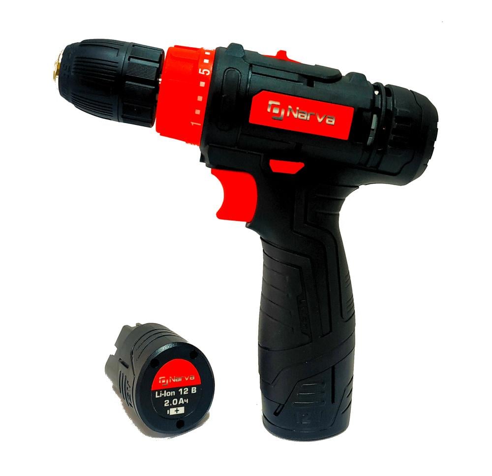 Шуруповерт аккумуляторный Narva NCD-12 кейс 2 Ah 12 В 2 АКБ ЗУ - фото 4 Шуруповерт аккумуляторный Narva NCD-12 кейс 2 Ah 12 В 2 АКБ ЗУ - фото 4