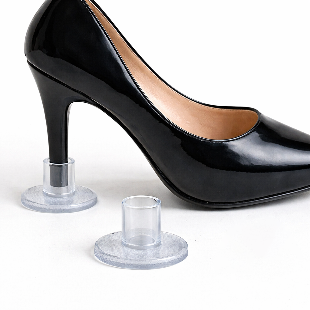 Накаблучники силіконові прозорі круглі для ходьби по траві 2 шт. L Накаблучники силіконові прозорі круглі для ходьби по траві 2 шт. L