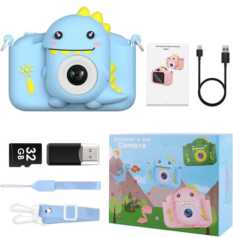 Детский цифровой фотоаппарат Hangrui Kids Camera Blue 32GB