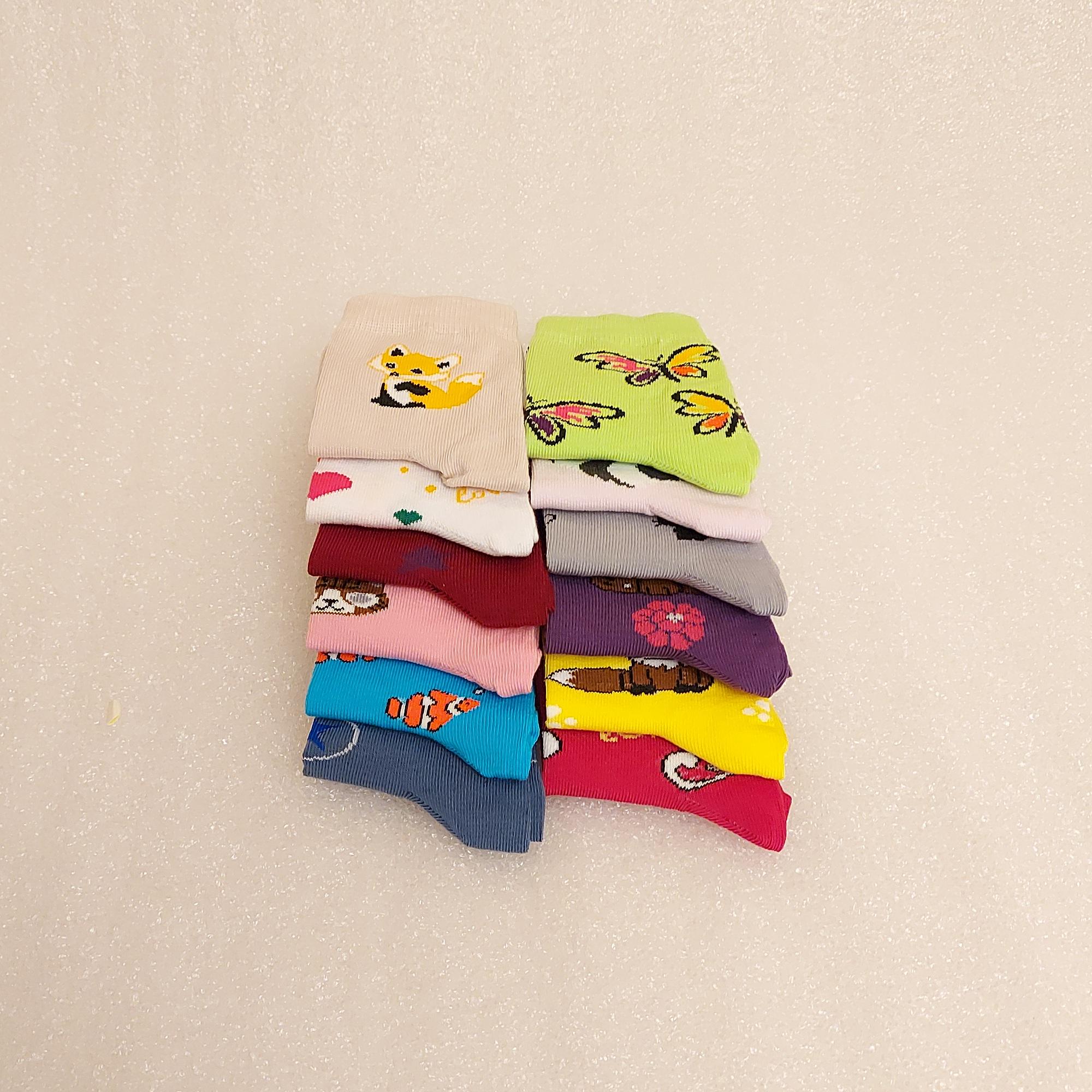 Набір шкарпетки дитячі осінні Житомир для дівчинки 7 років з малюнками 18 пар Різнокольорові (0577) - фото 3 Набір шкарпетки дитячі осінні Житомир для дівчинки 7 років з малюнками 18 пар Різнокольорові (0577) - фото 3