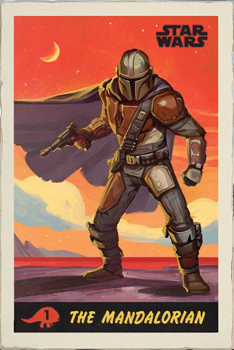 Постер плакат Звёздные Войны Мандалорец Постер/Star Wars The Mandalorian Poster 61x91,5 см