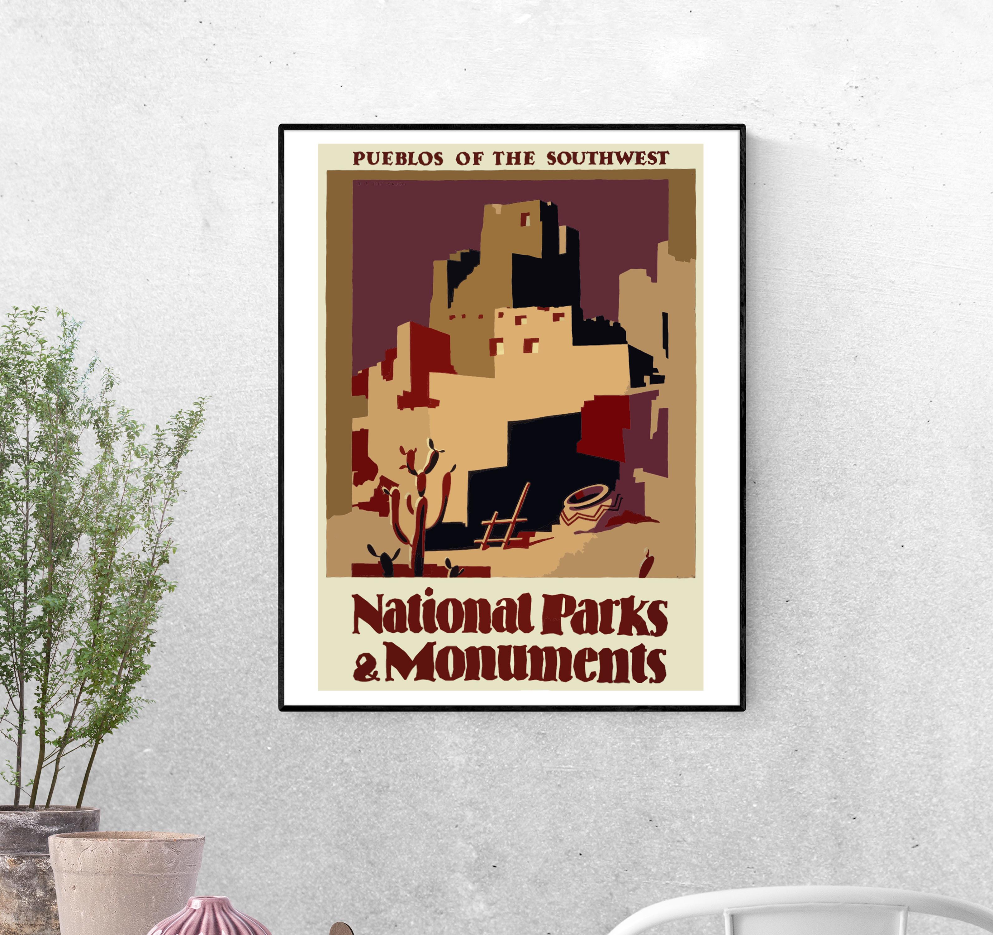 Тревел-постер Памятники национальных парков формат А-2