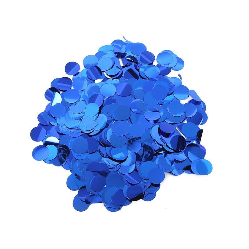Конфетти кружочки из фольги 10 г 25 мм Синий (62051)