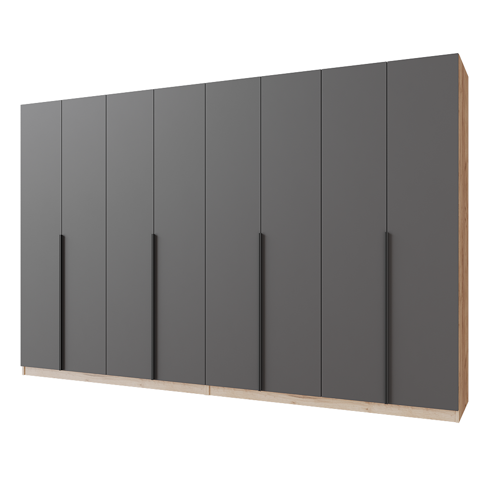 Шафа розпашна з тумбою Меблітренд Чиназес ЧиТ-3200 3200х500х2050 мм Дуб крафт золотий/Графітовий (27287317) - фото 1 Шафа розпашна з тумбою Меблітренд Чиназес ЧиТ-3200 3200х500х2050 мм Дуб крафт золотий/Графітовий (27287317) - фото 1