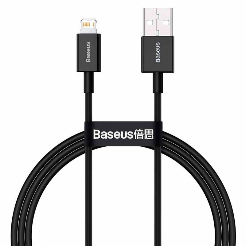 Кабель Baseus CALYS-A01 Superior Series Cable USB to Lightning 2,4 A 1 м Black