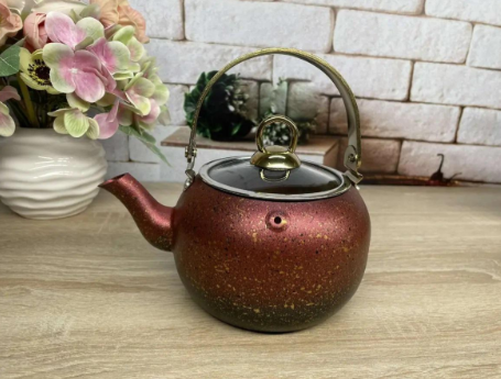 Чайник OMS 8212-S с гранитным антипригарным покрытием без индукции 1 л Red - фото 3 Чайник OMS 8212-S с гранитным антипригарным покрытием без индукции 1 л Red - фото 3