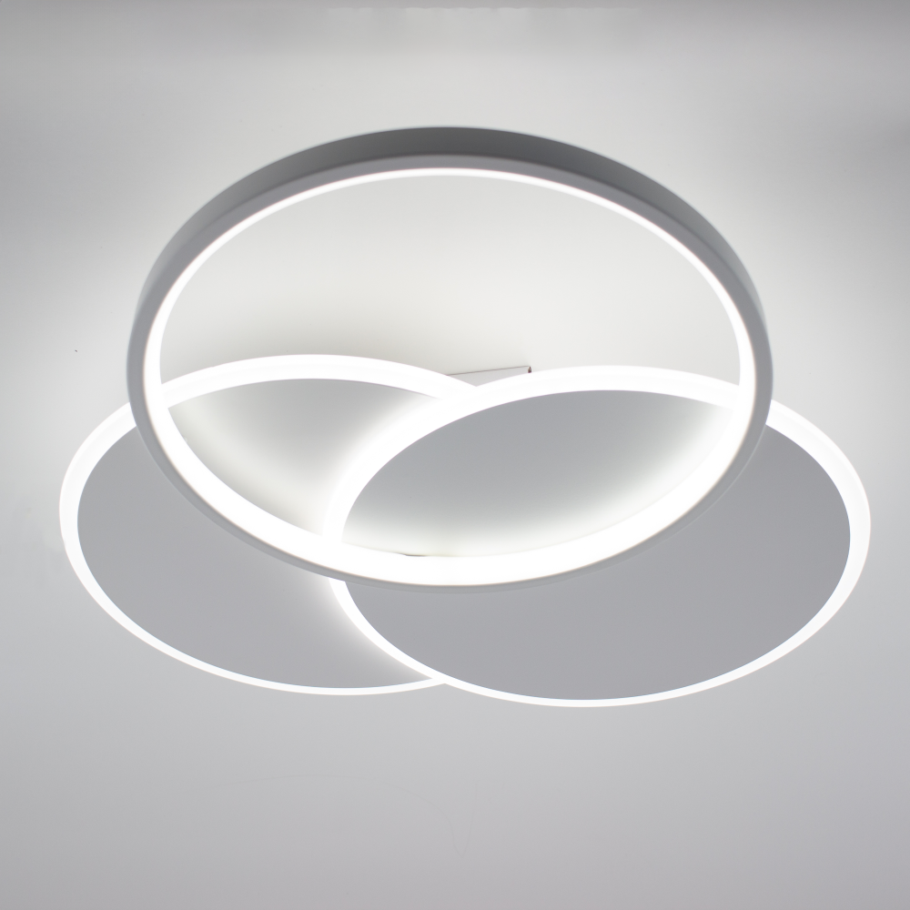 Люстра светодиодная ESLLSE VEGA TRIPLE 3R с пультом 70 Вт 490х490х60 мм Белый (10111)