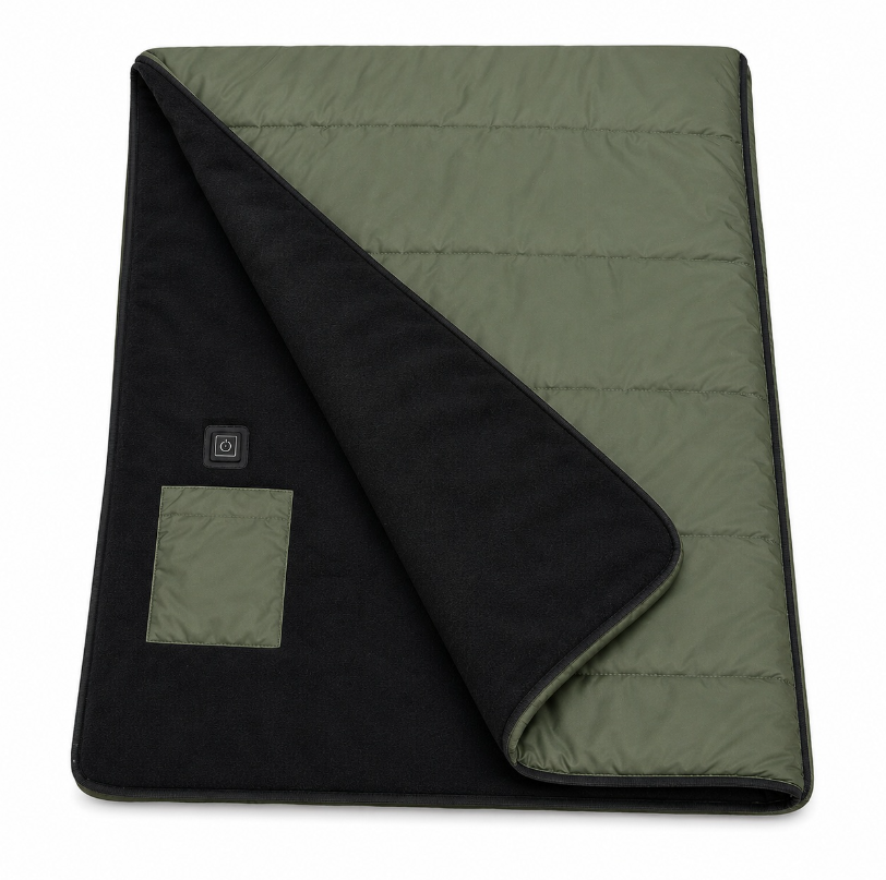 Одеяло с подогревом от USB Ranger USB 190 190х150 см Grey/Green (RA6664)