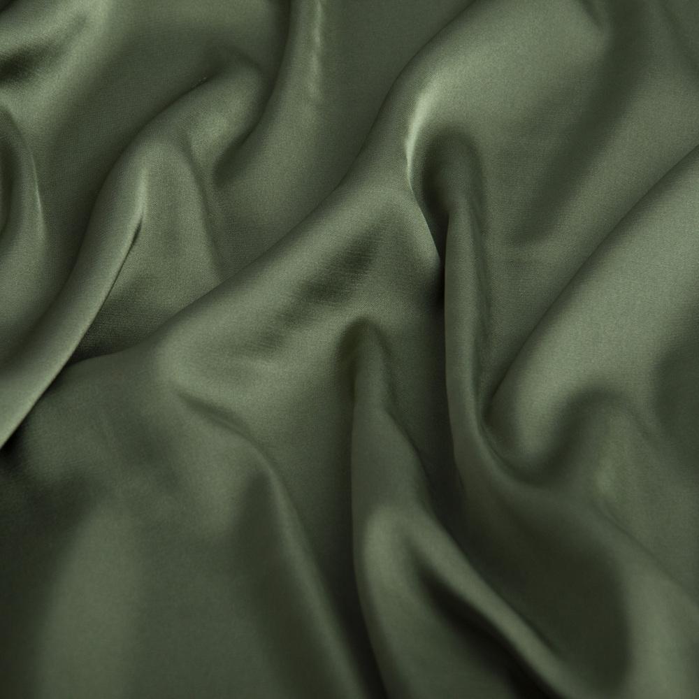 Ткань платевая атлас шелк Vanessa Хаки (23031)