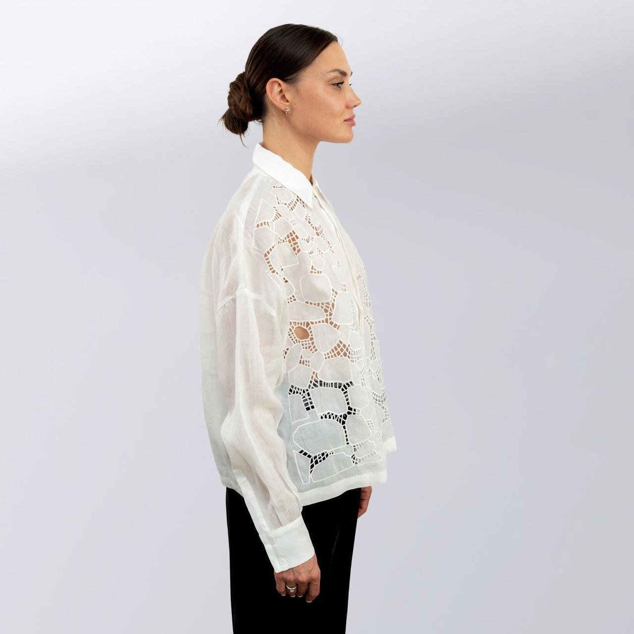 Блуза жіноча повсякденна Max Mara M Білий (2589902335) - фото 4 Блуза жіноча повсякденна Max Mara M Білий (2589902335) - фото 4