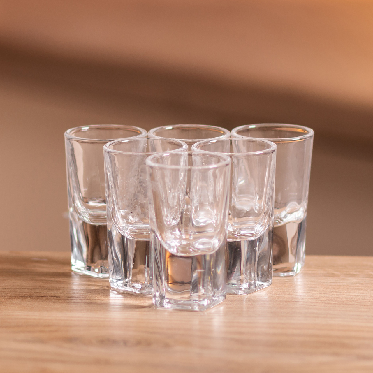 Набір стопок зі скла 6 шт. по 30 мл (HP-19-137) - фото 7 Набір стопок зі скла 6 шт. по 30 мл (HP-19-137) - фото 7