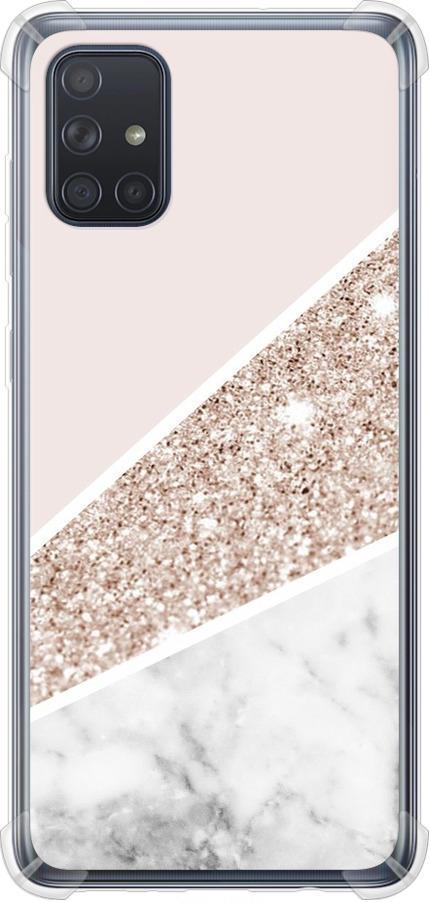 Чехол на Samsung Galaxy A71 2020 A715F Пастельный мрамор (4342sp-1826-42517)