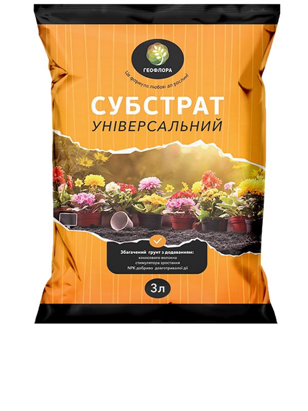 Грунт универсальный с кокосом Геофлора 3 л Грунт универсальный с кокосом Геофлора 3 л