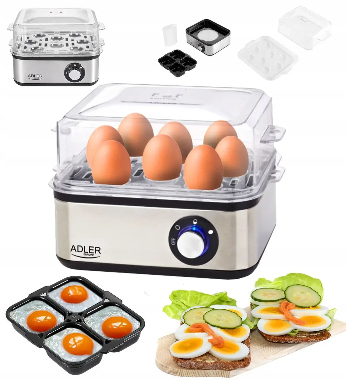 Яйцеварка Adler AD 4486 (5902934831451) - фото 5