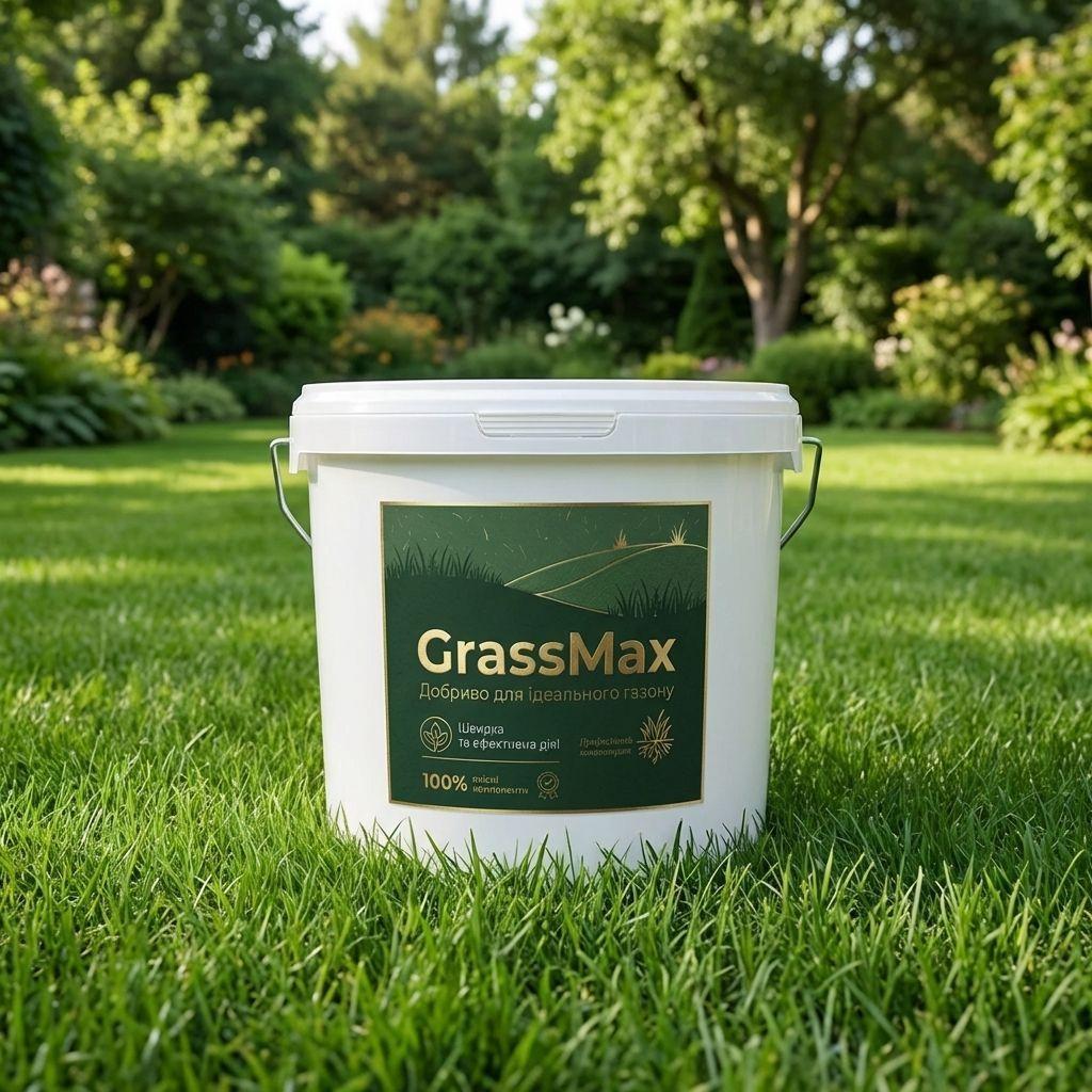 Удобрение для газона комплексное GrassNature GrassMax густой зеленый газон 5 кг (38470505)