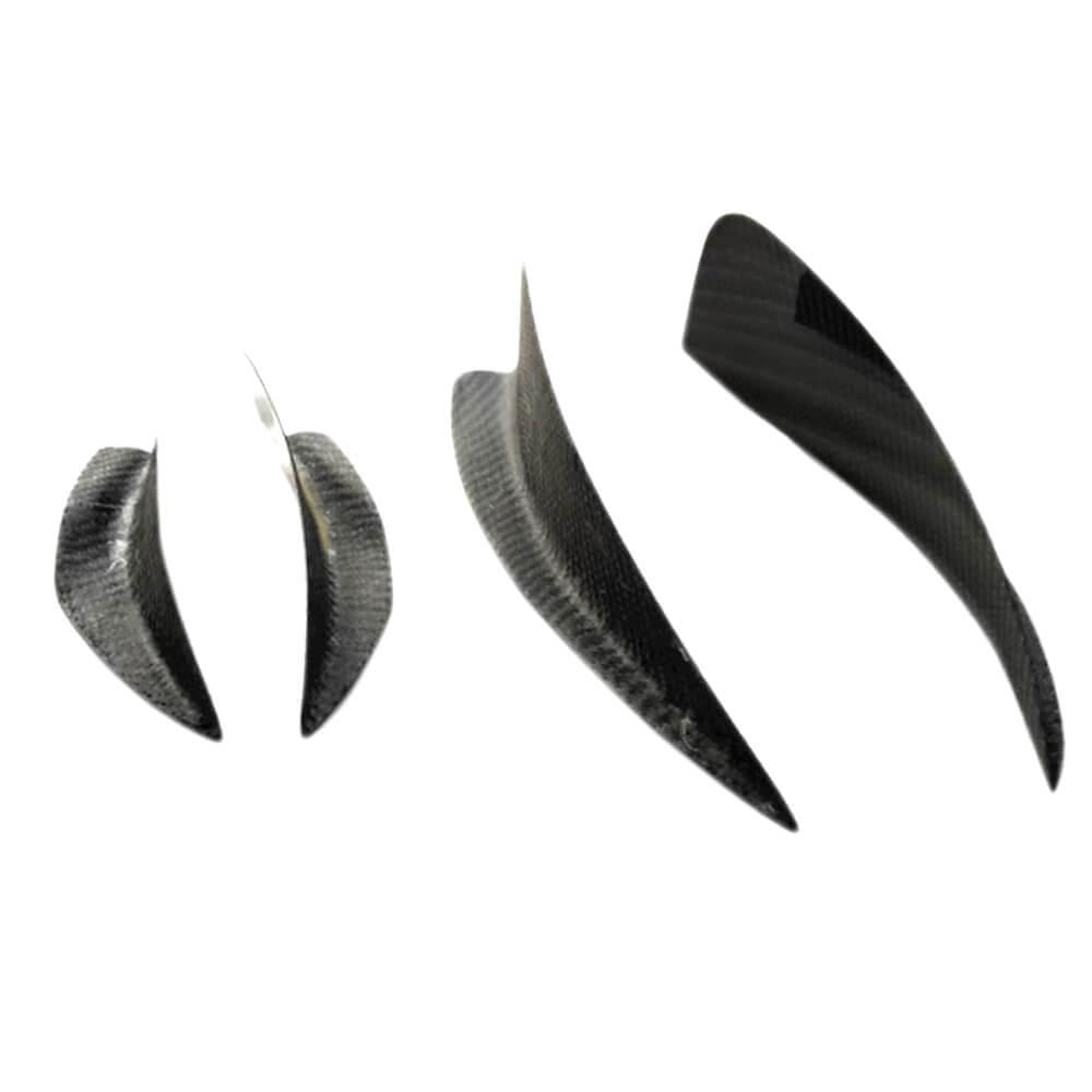 Накладки на передний бампер DDCarbon для S-Line SD 2012-2016/Audi A3 2012-2020 гг. карбон (132988)