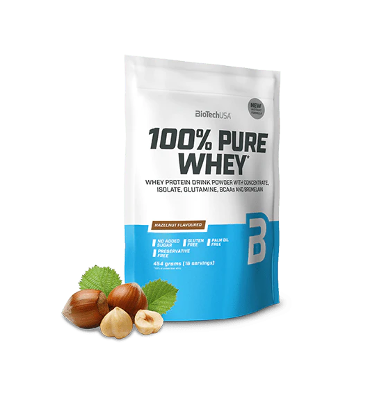 Протеин BioTechUSA 100% Pure Whey 454 g 16 servings Hazelnut