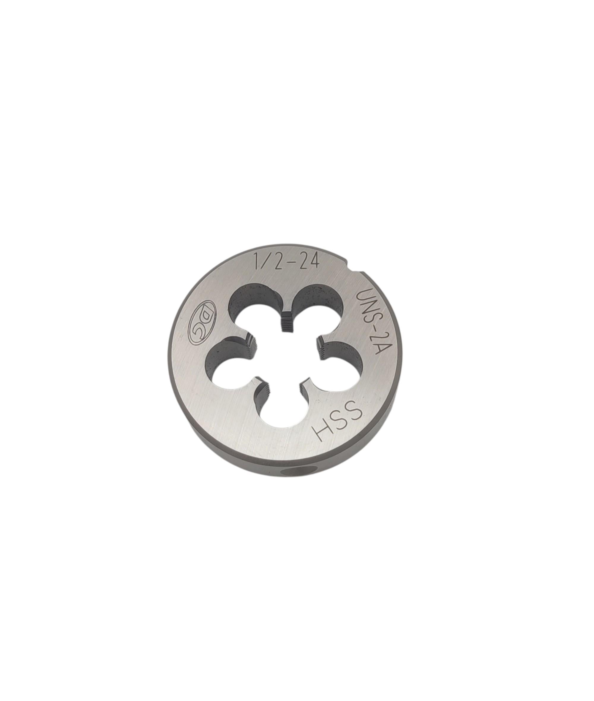 Плашка UNS 1/2" 24 нитей Р6М5 HSS N5120 104307 DC Swiss (27722381)