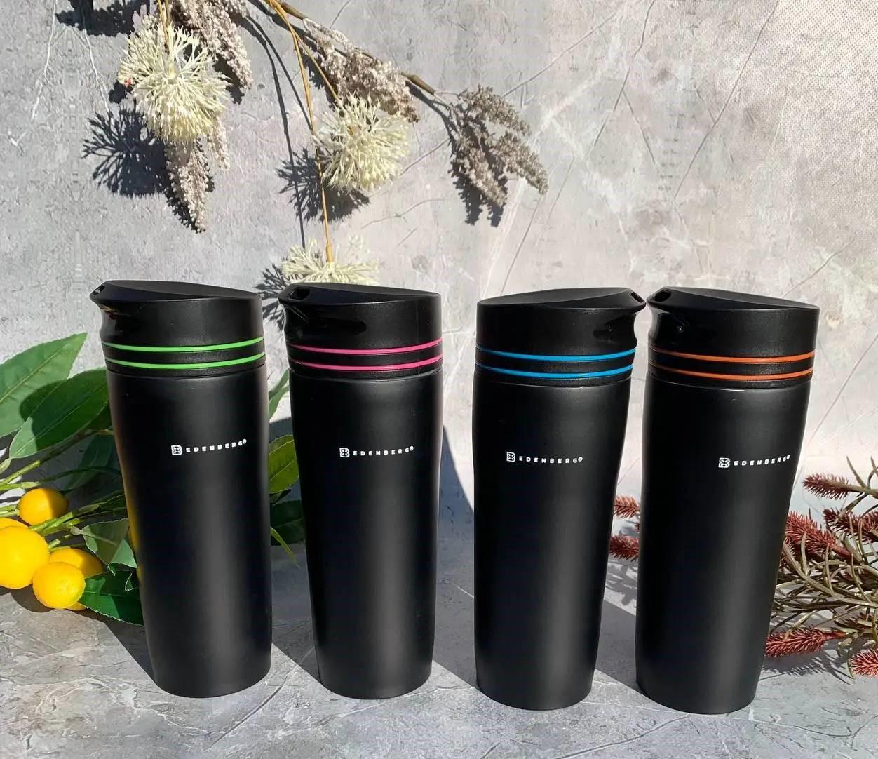 Термочашка-термос Edenberg EB-643 380 мл Помаранчевий (12285471) - фото 3