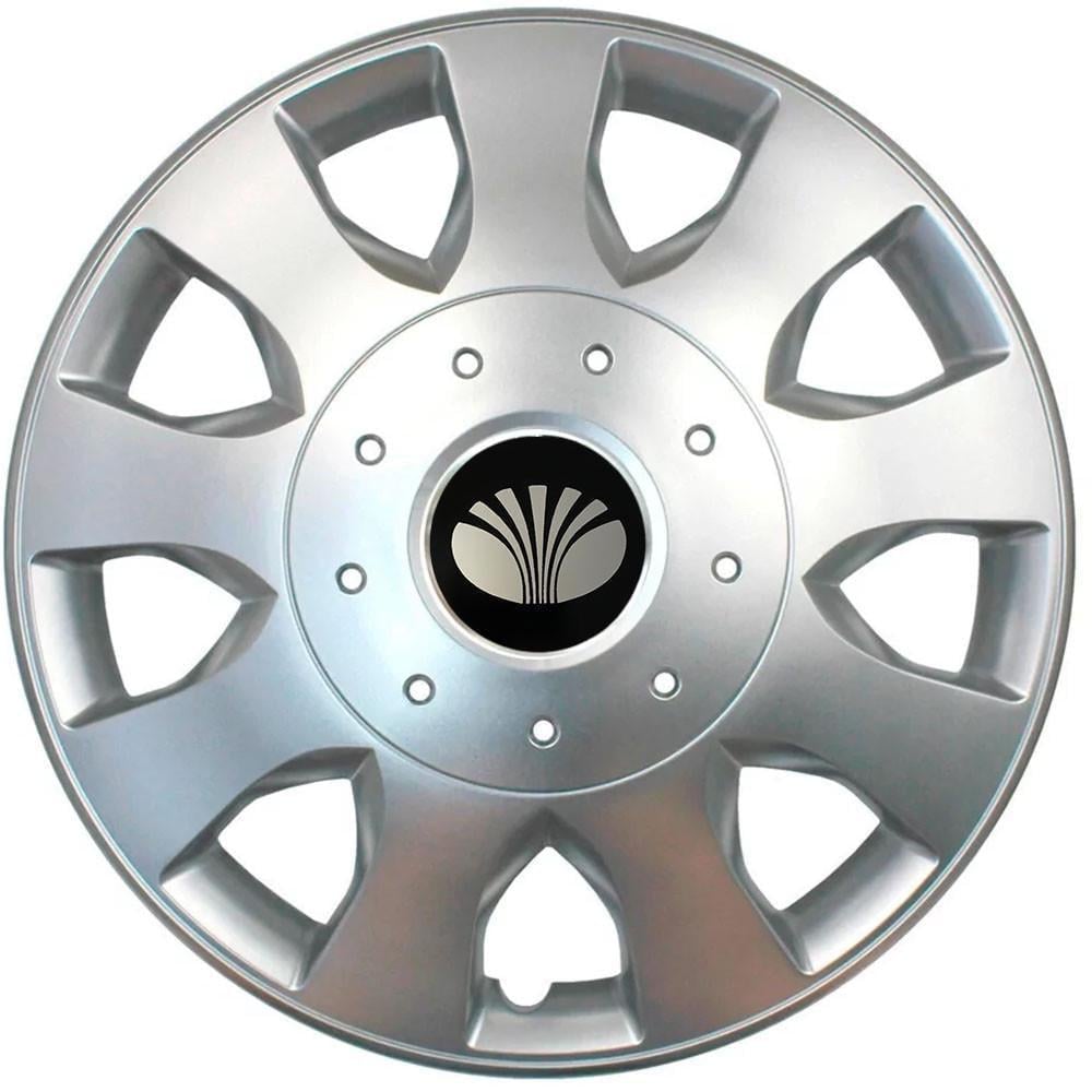 Колпаки SJS с логотипом Daewoo 400 R16 4 шт. Серебряный (31008680)