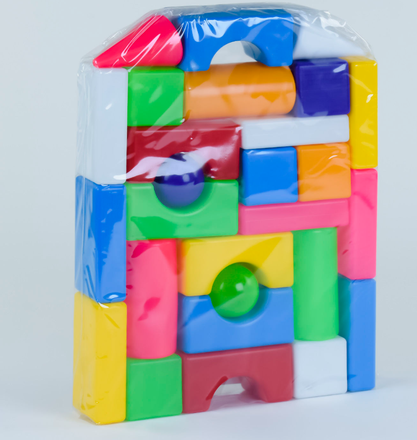 Конструктор BAMSIC Строитель 27 деталей