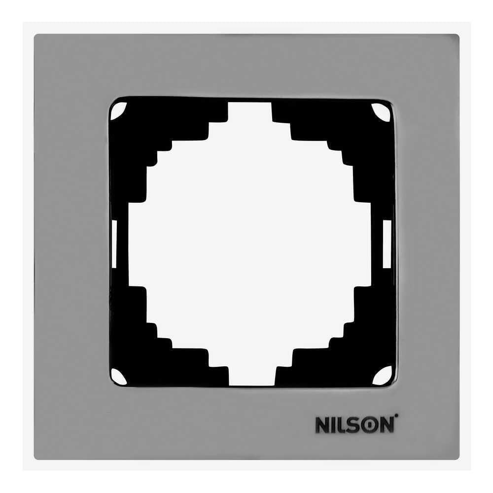 Рамка одноместная Nilson Touran Lux Хром металл (22KRM0091)