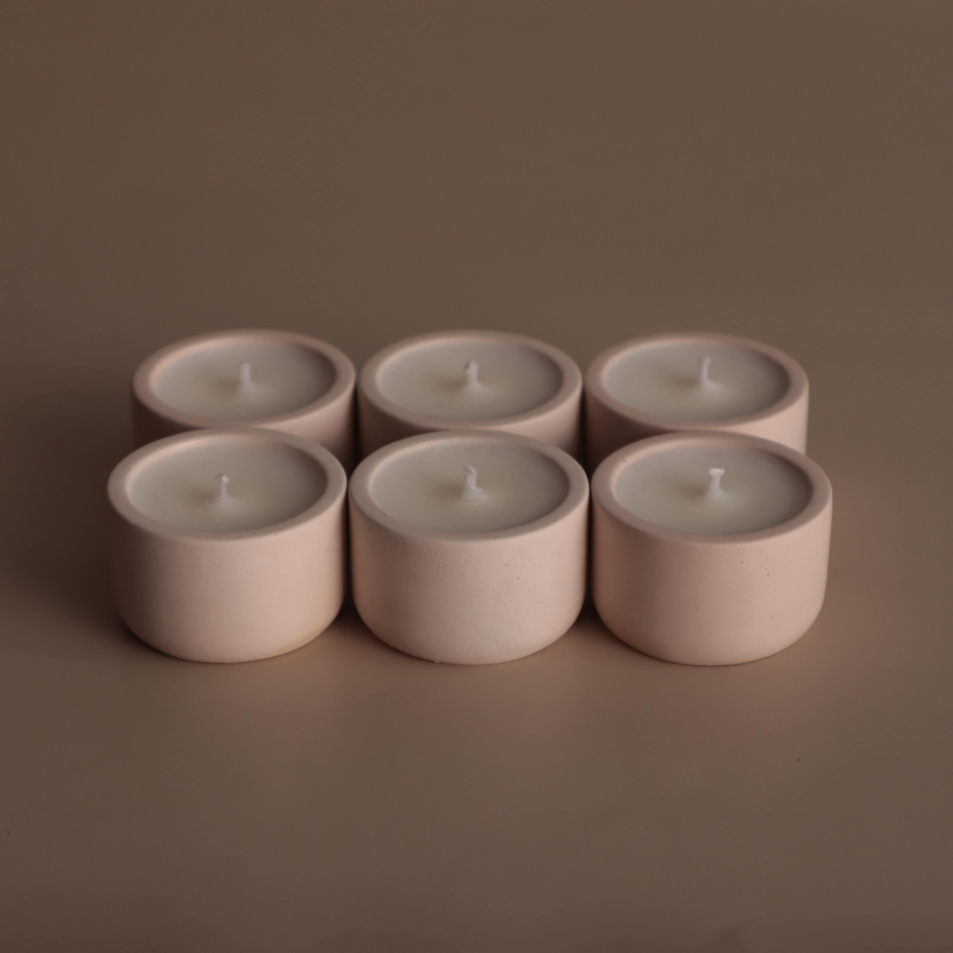 Подарунковий набір чайних аромасвічок Wax Harmony Ваніль 15 г Бежевий (3000153)