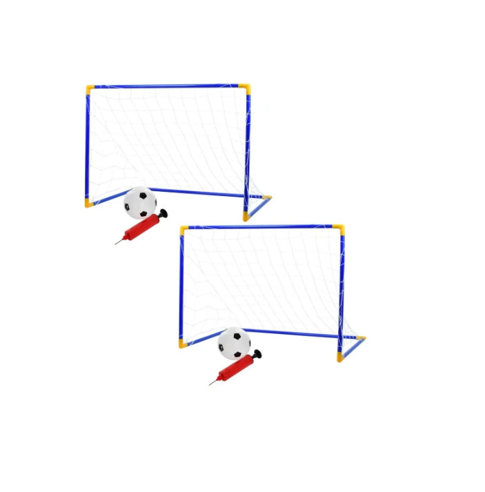Футбольные ворота 0622 с двумя мячами и насосами