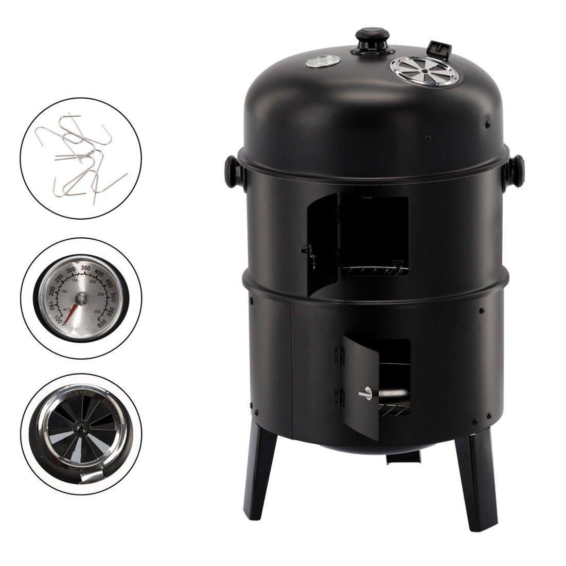 Гриль-коптильня GardenLine BBQ5306 3 W 1 40x84 см Черный (1370) - фото 2