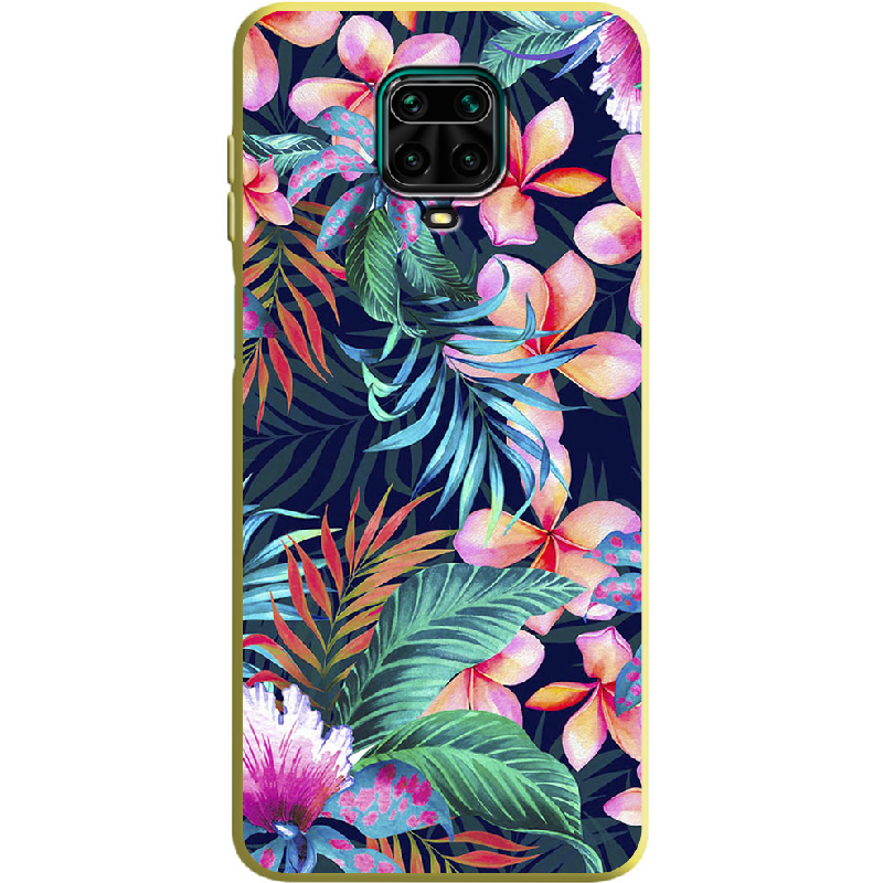 Чехол Boxface Xiaomi Redmi Note 9S flowers in the tropics Желтый силикон (39475-up1971-39918)