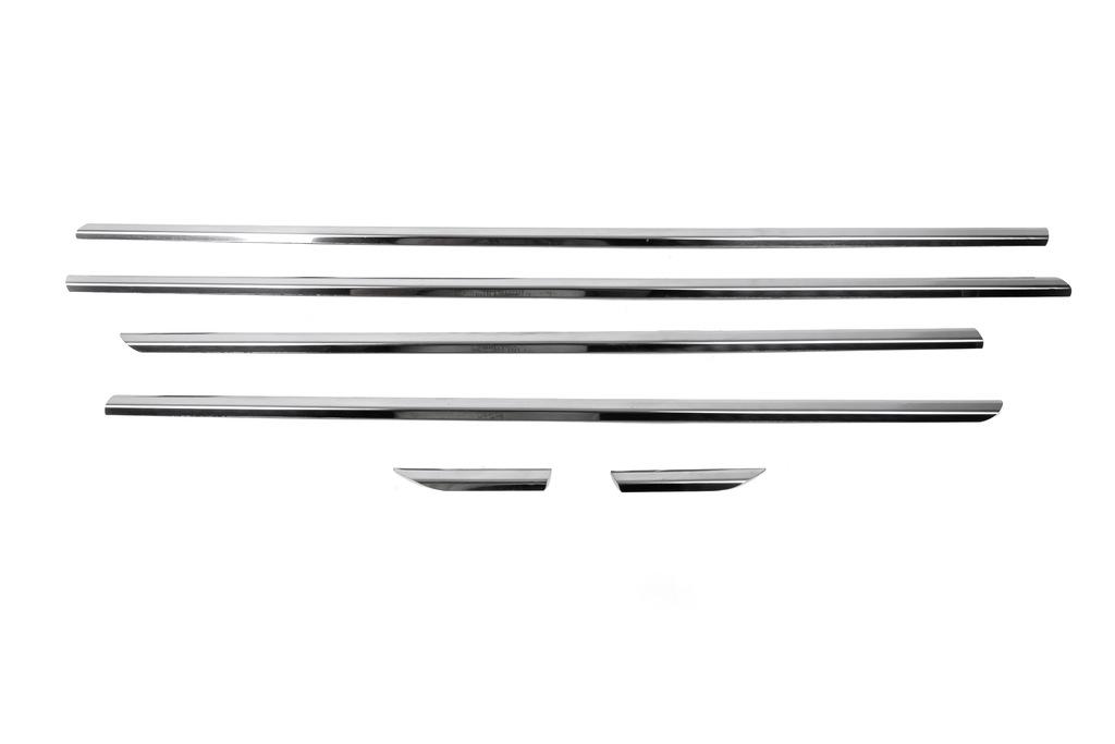 Наружняя окантовка стекол Carmos для Seat Toledo 2012-2019 гг. нержавеющая сталь Хром