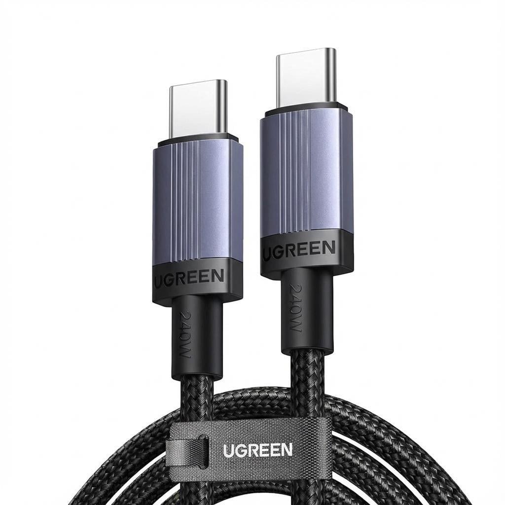 Кабель USB-C на USB-C Ugreen L532 240 Вт 1 м Серый (65907)