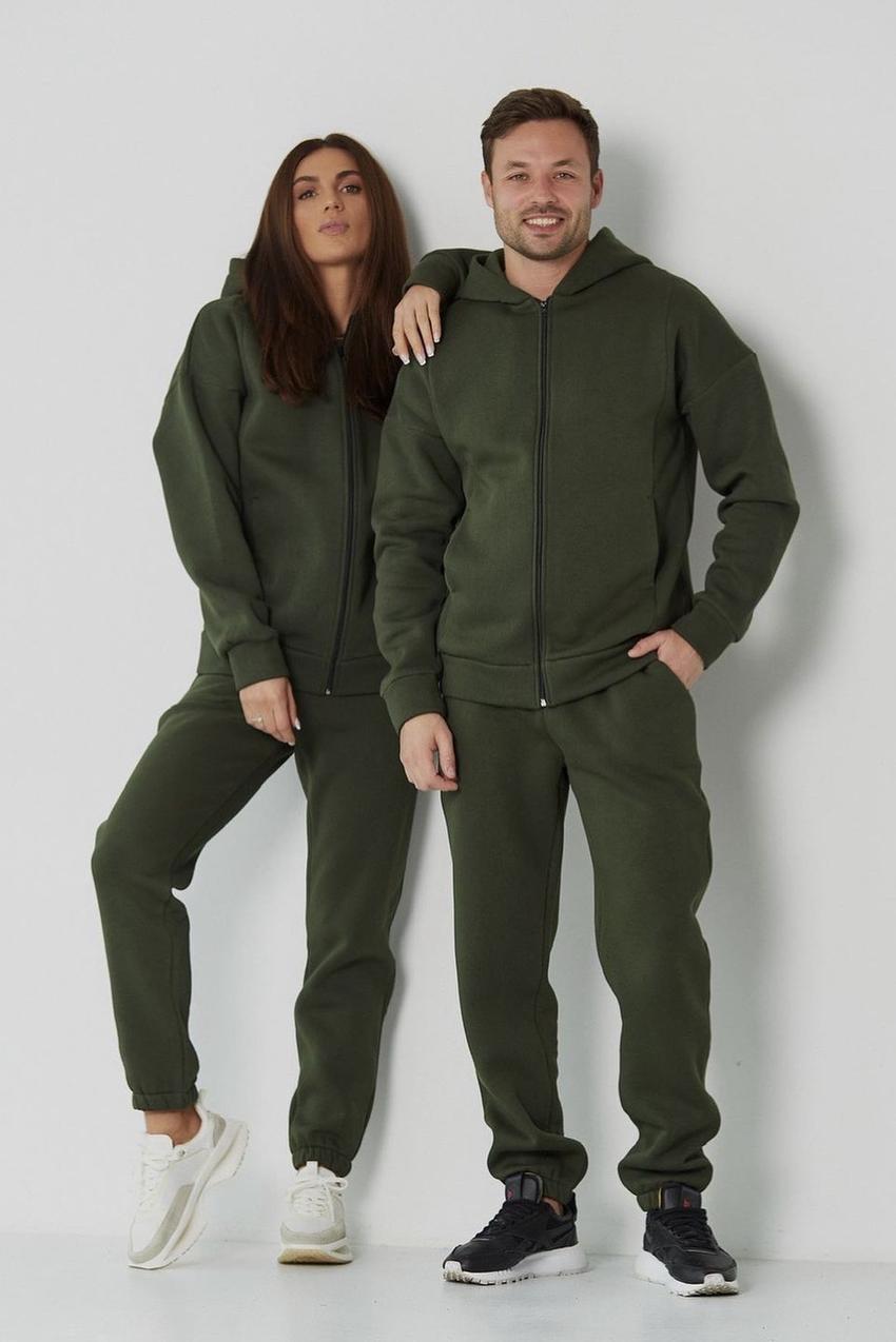 Прогулочный костюм унисекс на замке М115.4 Хаки S (357-1-60)