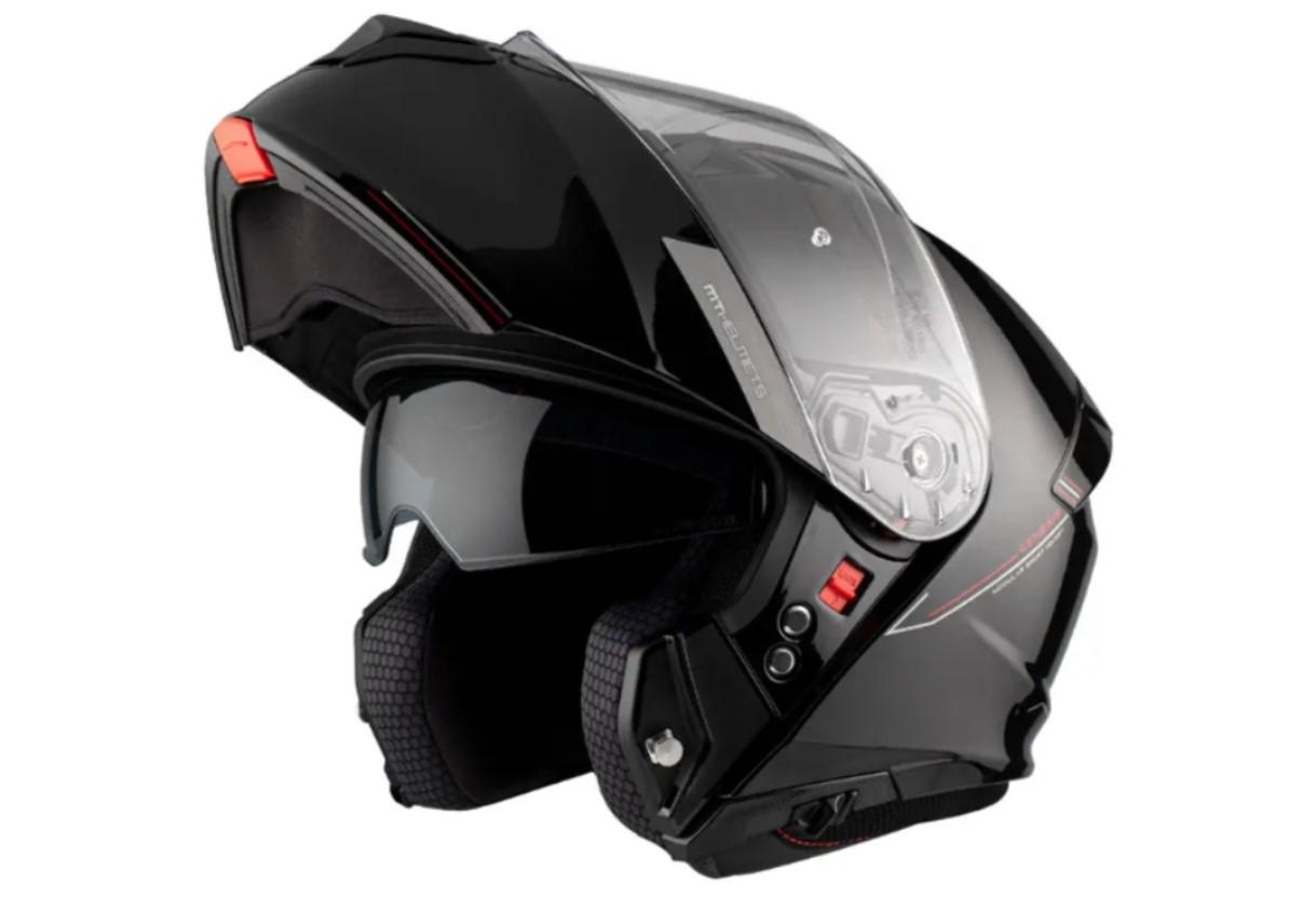 Мотошлем MT HELMETS Genesis SV M Gloss Black (32258) - фото 2